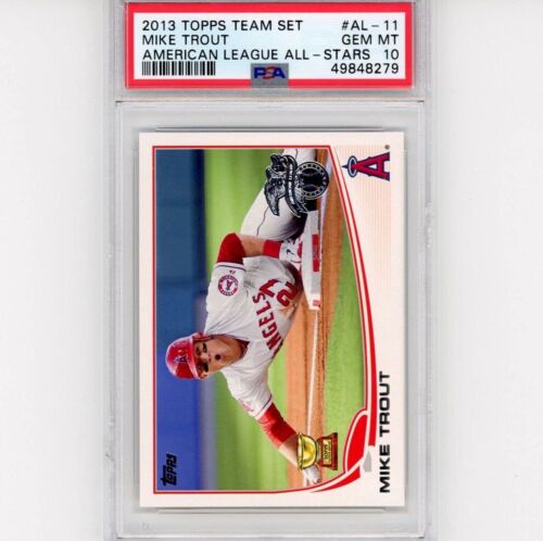 Graded 2013 Topps Team Set MIKE TROUT #AL-11 All-Stars Rookie RC Card PSA 10 - Picture 1 of 2