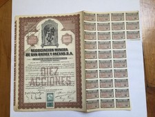 Negociacion Minera de San Rafael y Anexas S.A. with Coupons - Bonds