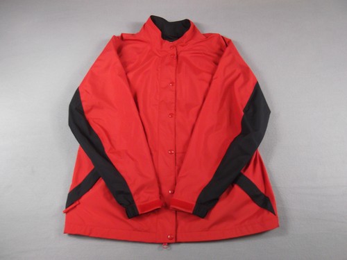Chaqueta de lluvia FootJoy DryJoys roja negra para mujer mediana impermeable golf cortavientos - Imagen 2 de 12