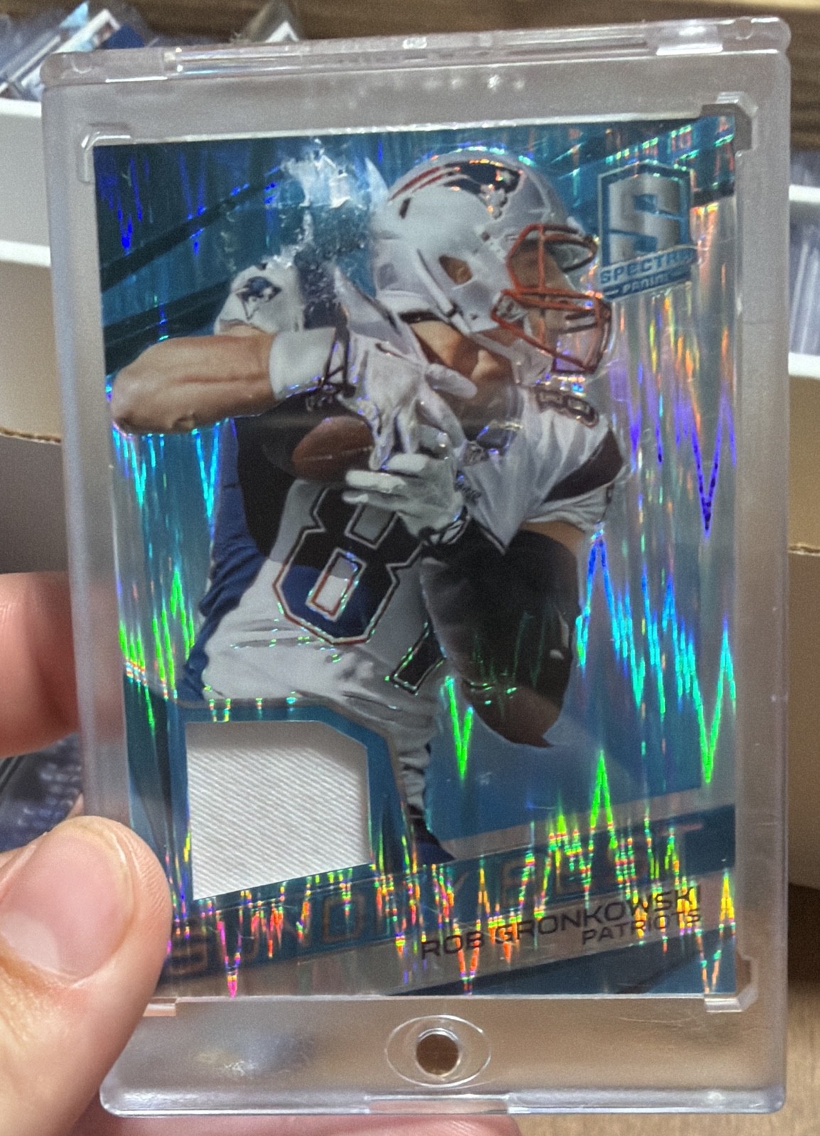 2015 Panini Spectra - Sunday Best Rob Gronkowski #SB-RG Neon Blue Prizm /25...