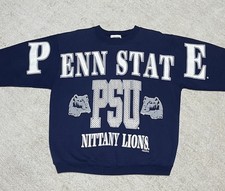 Vintage 90s Penn State Nittany Lions NCAA Spellout Crewneck Sweatshirt XL