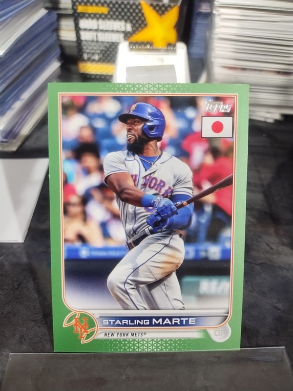 2022 Topps Japan Edition - Starling Marte #12 Jade Green 33/75