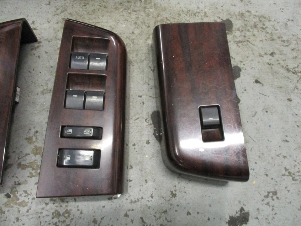 08-10 Ford F150 F250 Lariat Interruptores de puerta de grano de madera Borde de tablero Ventilaciones de aire acondicionado Foto 3 de 4