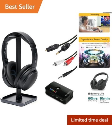 aptX Low Latency Over-Ear Headphones for Lag-Free TV Watching Experience