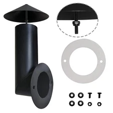 Complete Pellet Grill Smoke Stack Replacement For Traeger With Steel Flue Pipe