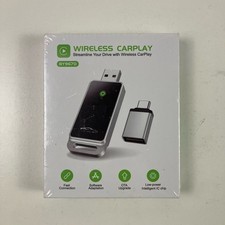 Wireless CarPlay Adapter 2024 Upgrade, Plug And Play, No Latency VNILRGLE BY967