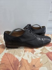 Gucci Leather Cap Toe Oxford Dress Shoes Men's Size 8.5 Black