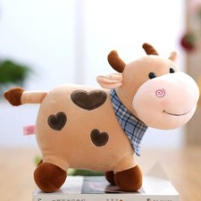 Cow Brown 7 Inch Stuffed Animals Soft Cute Cuddly Plush Toys Kids Fluffy Dolls