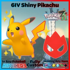 ✨ Shiny Alpha Pikachu 6IV + EVs ✨ Pokemon Legends ZA 🚀 Fast 🚀