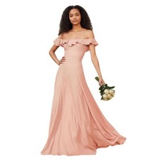 Reformation Verbena Maxi Gown in Blush Pink - Size XS