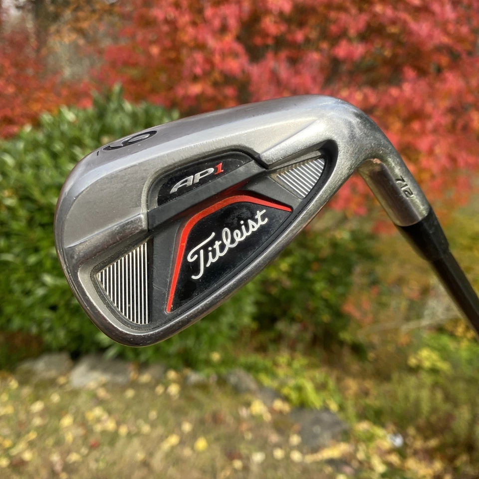 Titleist 712 AP1 9 Iron Graphite Design Tour AD 50i L-flex RH XXIO New Grip - Image 2 of 4