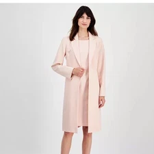 Le Suit Elongated Blazer Light Blossom Pink 12 new
