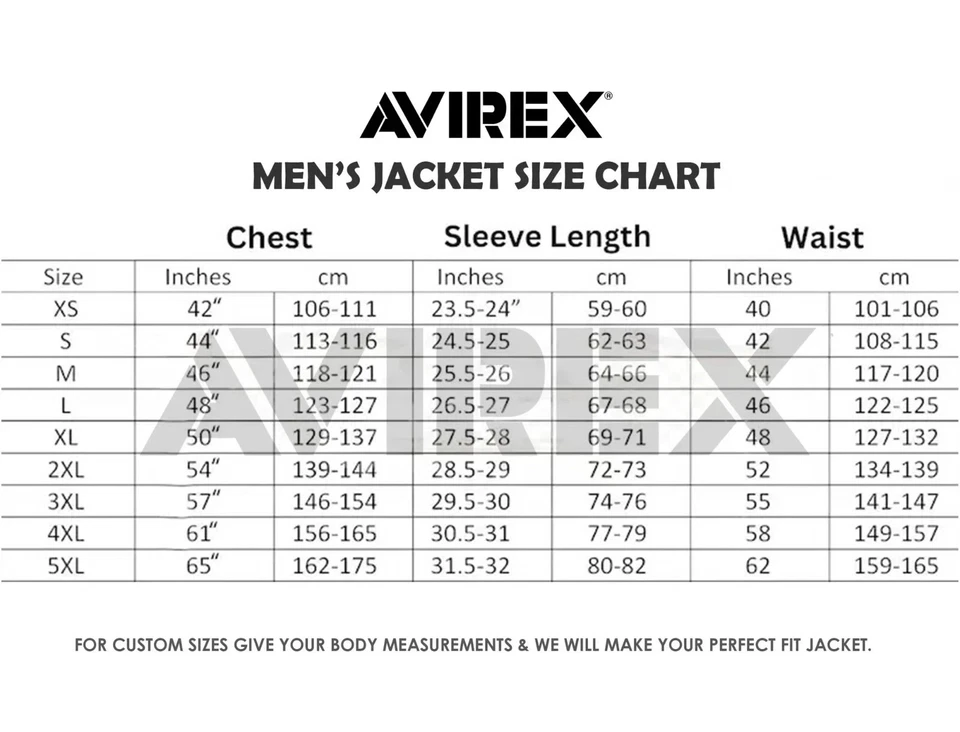 Men's New Avirex Real Leather Bomber American Flight Jacket Leather Icon Jacket - Image 2 of 2