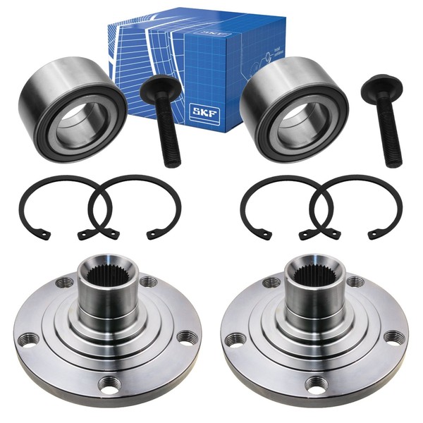 2 X Radnabe + SKF Radlager Vorn FüR 1.6 1.8 2.0 Audi A4 8D B5 A6 4B VW Passat 3B-image