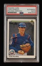 Todd Hundley Signed 1990 Upper Deck #726 RC (PSA) Rookie Card