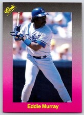 1989 Classic II Travel Purple EDDIE MURRAY #160 Dodgers HOF FREE Ship!