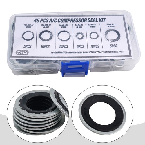 Optimal Performance Guaranteed with Automotive AC Compressor Gasket Seals 45PCS - Picture 8 of 16