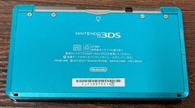 Original Nintendo 3DS Handheld System Aqua Blua (Great Used Condition) Japanese