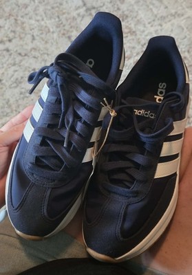adidas Run 70s 2.0 J Blue/White/Gum Lace-Up Kids Sneaker US 7 JI2267