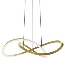 AFX CLSP24LAJUD Celeste 24"W Suspension Pendant - Brass