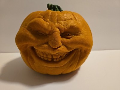 Todd Master's 1987 Jesse Oh Lantern Pumpkin Foam Face sculpture Halloween Signed