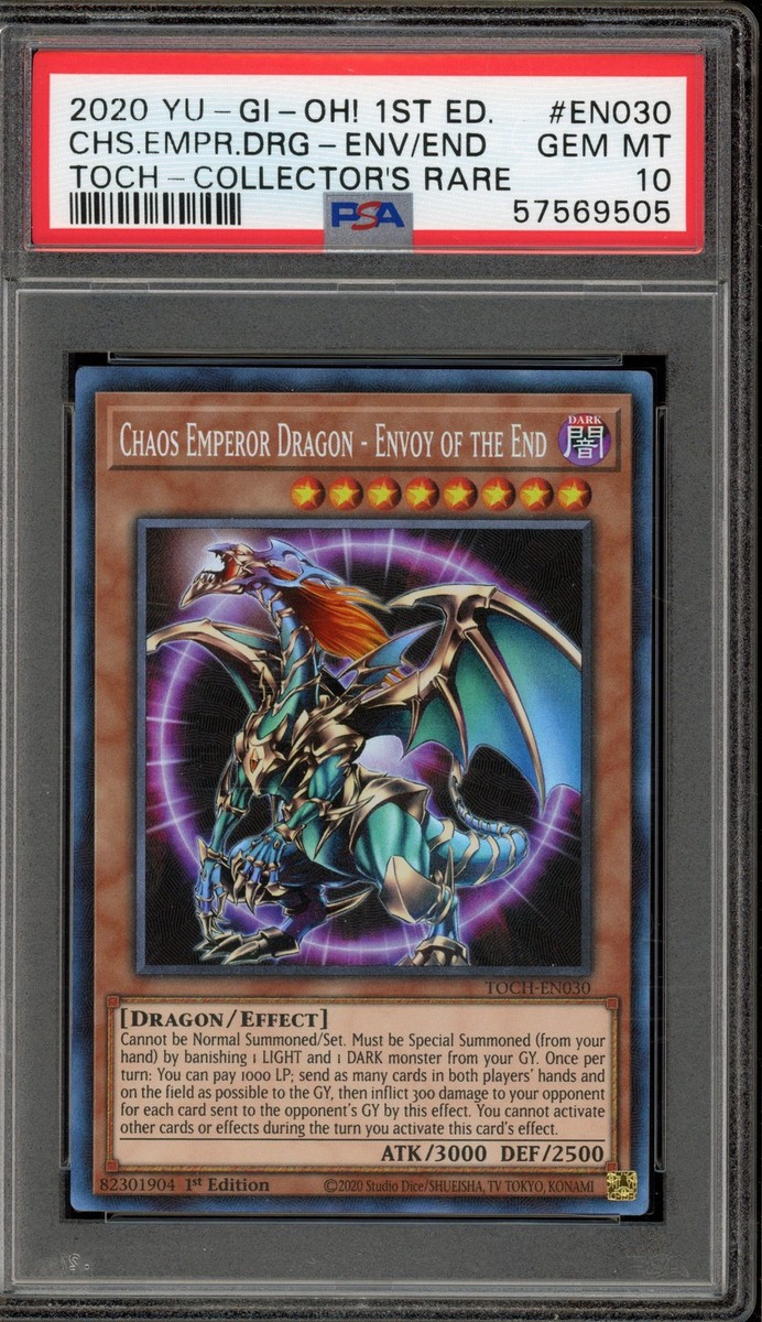 Yu-Gi-Oh! Chaos Emperor Dragon Toon Chaos 1st Ed Coll. Rare TOCH