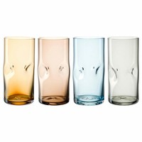 Leonardo TrinkgläSer Set Vesuvio 4-Tlg., Trinkbecher, Kalk-Natron-Glas, 330 Ml