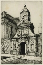 Cyril Edward Power (1872-1951) Pencil Signed Etching - Caius College Cambridge