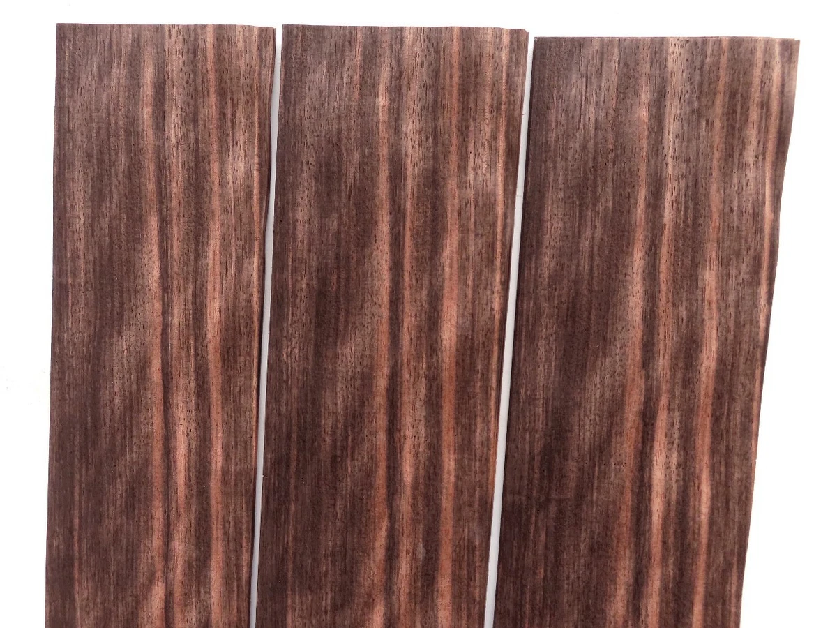 24 hojas AMARA WORMY | Ébano Makassar Ébano | Chapa de madera auténtica | Restauración