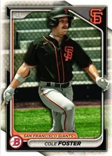 2024 Bowman #BP-83 Cole Foster Prospects