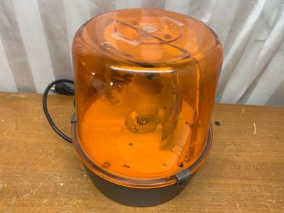 9.5'' Sealed-Beam Roto-Beacon 110 Volt Rotating Amber Strobe Light Party Plug In