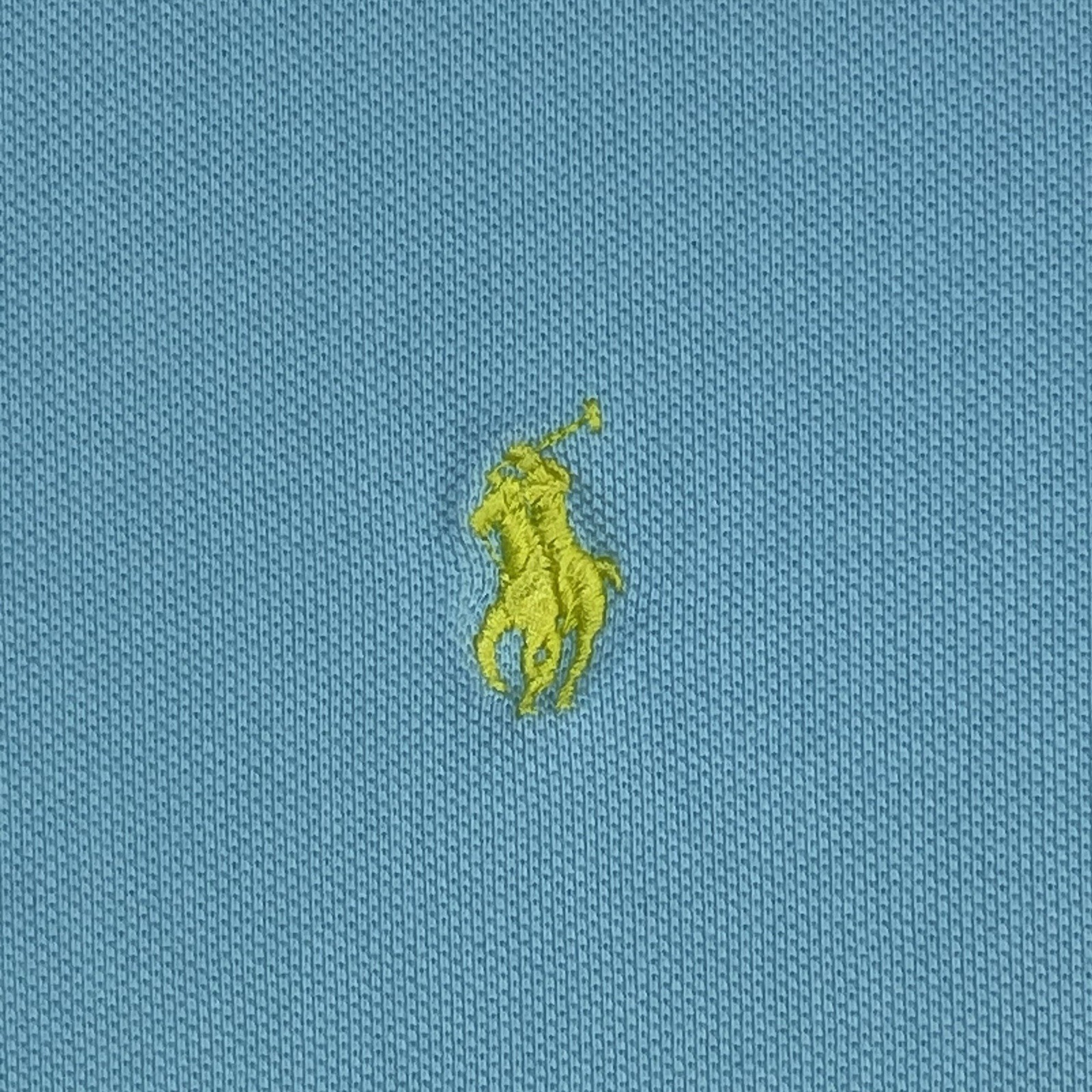 Polo Ralph Lauren Shirt Mens 2XLT Tall Blue Short Sleeve Polo Shirt 90s Y2K thumbnail 5