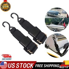 2 Pack Heavy Duty Boat Tie Down Straps to Trailer Boat Transom Strap 4 Ft x 2 in
