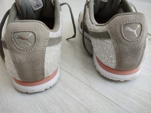 RARO! orig. Zapatillas PUMA Roma Vintage Textil Beige Caqui 40,5 UK 7 NUEVAS - Imagen 12 de 20