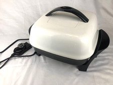 Presto 11" inch Electric Skillet Black and White 06625, Nonstick Surface