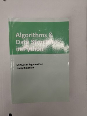 Algorithms & Data Structures in Python, Paperback by Jagannathan, Srinivasan;...