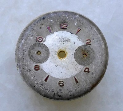 ORIGINAL CHRONOGRAPH ZIFFERBLATT FÜR UHRWERK KALIBER VALJOUX 23 31,90 MM (L004)