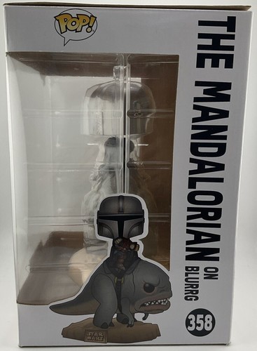 Funko Pop! Deluxe: Star Wars - The Mandalorian on Blurrg #358 (caja dañada) - Imagen 3 de 9
