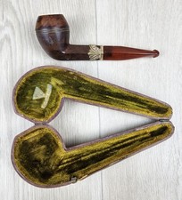 Vintage WDC Wellington French Briar EPW Smoking Pipe Estate 14K Band w/Case