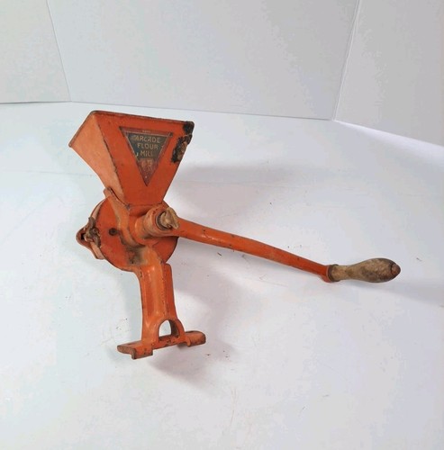 Vintage Cast Iron Arcade Manual Flour Mill As Is