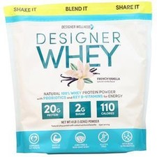 Designer Protein Designer Whey Natural 100 Whey Protein French Vanilla 4 lbs