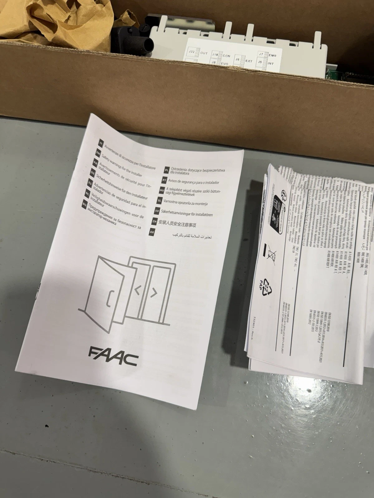 FAAC A1400 RKU Retrofit Base Kit 105041 Sliding Door Operator Brand New 5