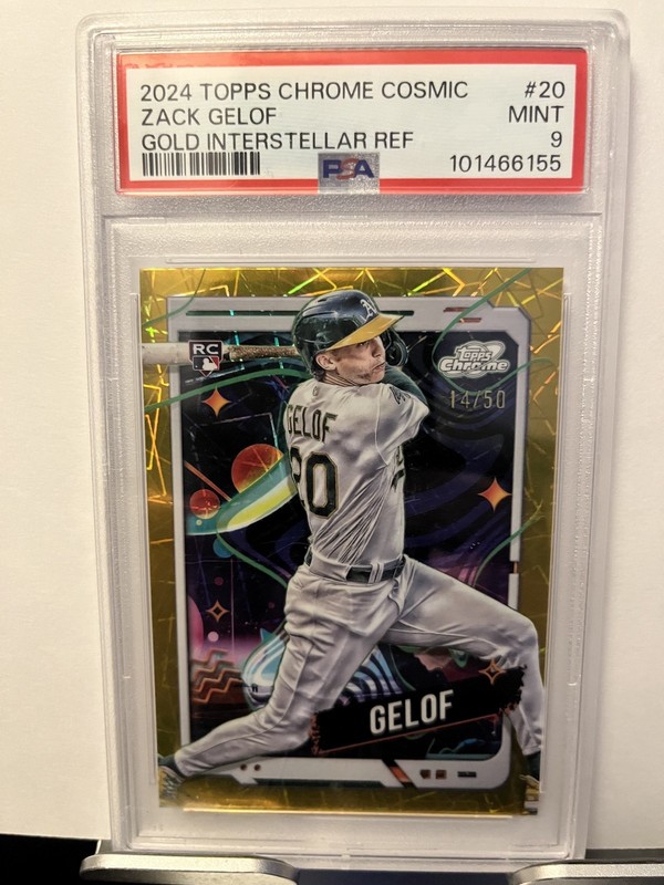 2024 Topps Cosmic Chrome - Zack Gelof #20 Gold Interstellar Refractor /50 (RC)