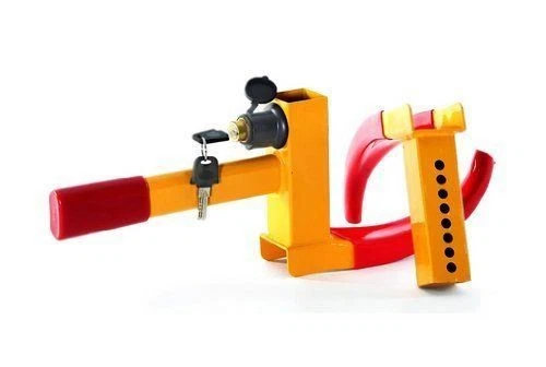 New Heavy Duty Caravan Car Trailer Security Claw Wheel Clamp Safety Lock & Key