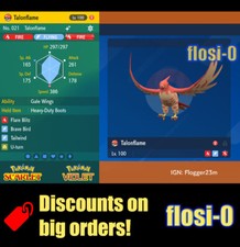6IV Shiny Talonflame Pokemon Scarlet and Violet
