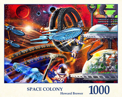 Tau Puzzles-1000 Random Cut Pieces-Space Colony