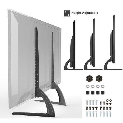 Dickes Stahlbein Universal TV Ständer Tischplatte Vesa Standfuß Halterung LCD LED 22-55" - Bild 8 von 12