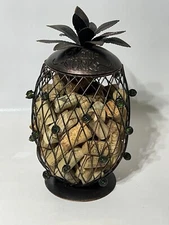 Wine Cork Cage Holders Metal Wine Pineapple Gift Elegant Crafts