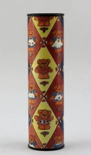 Vintage Kaleidoscope Cardbord Teddy Bear Print 1984 Enesco