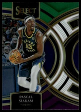 2023-24 Panini Select #193 Pascal Siakam Green White Purple Prizms Premier